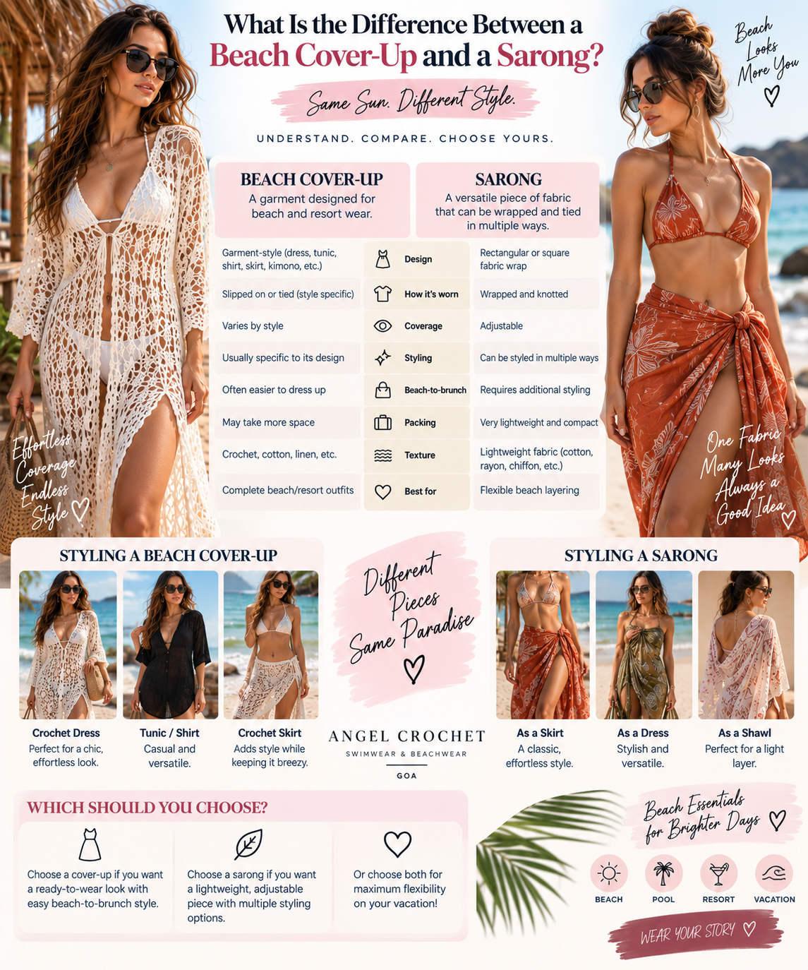What Is the Difference Between a Beach Cover-Up and a Sarong?