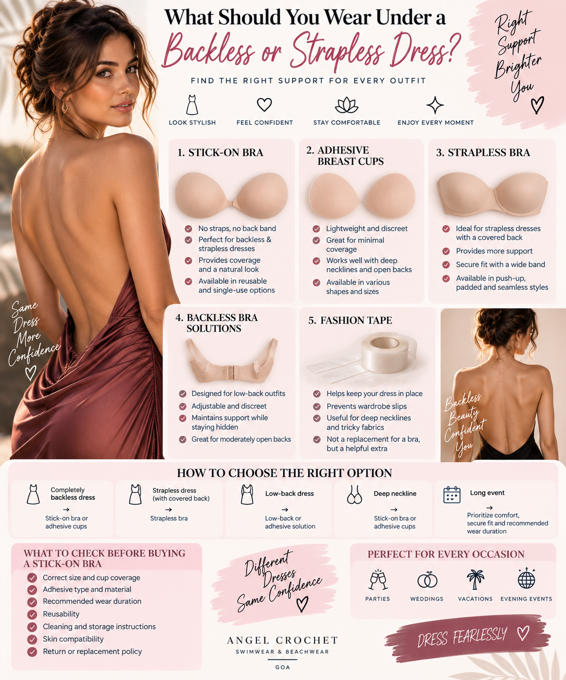 What Should You Wear Under a Backless or Strapless Dress?