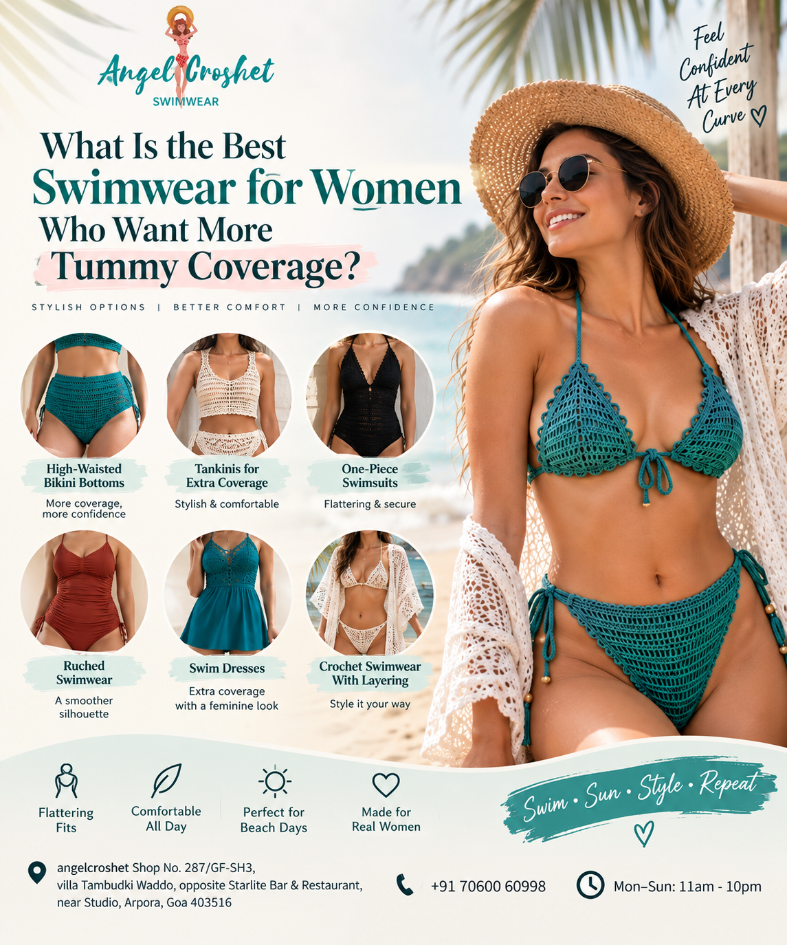 What Is the Best Swimwear for Women? Who Want More Tummy Coverage?
