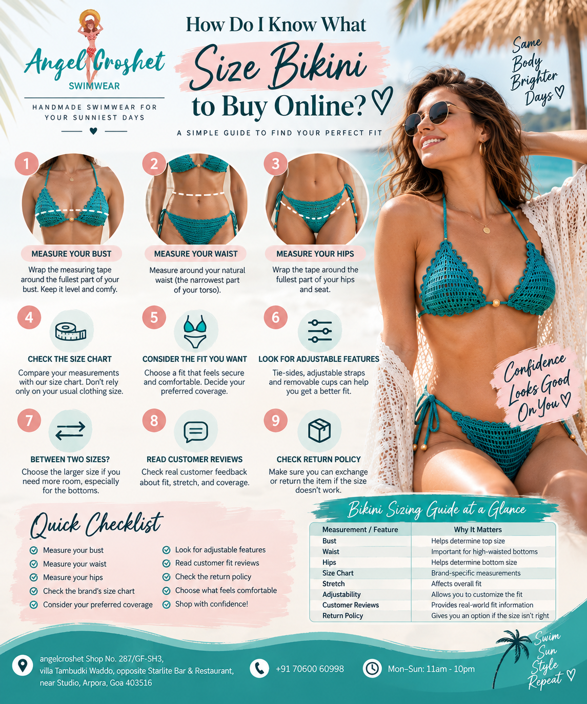 How Do I Know What Size Bikini to Buy Online?