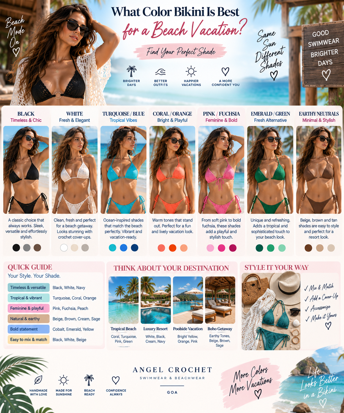What Color Bikini Is Best for a Beach Vacation?