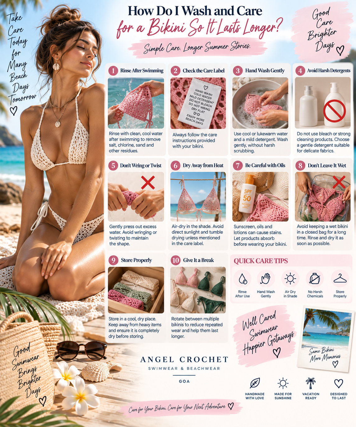 How Do I Wash and Care for a Bikini So It Lasts Longer?
