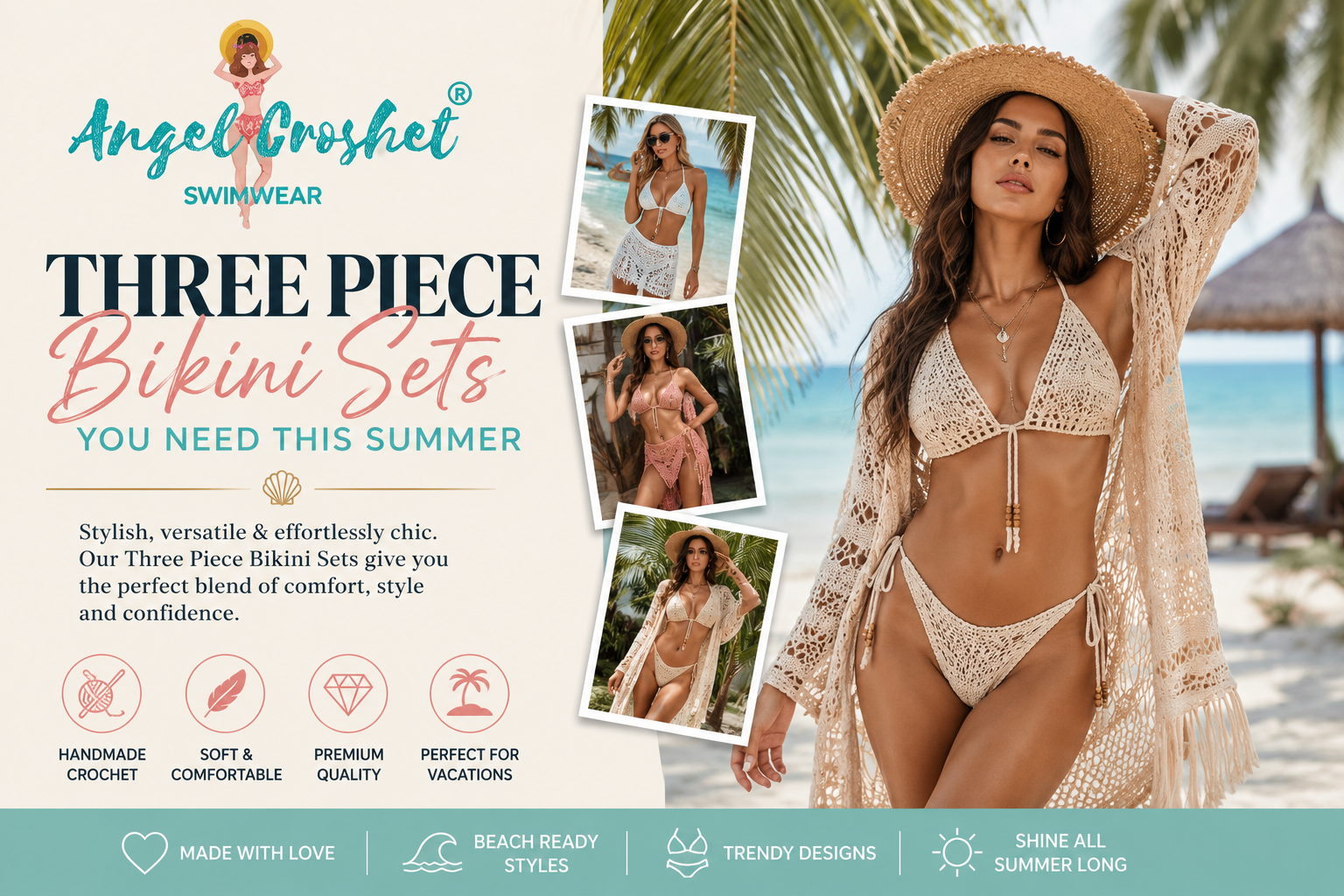 Three Piece Bikini Sets You Need This Summer