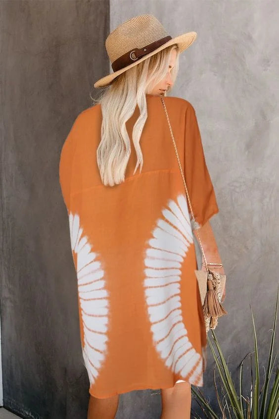 Tie & Dye Open Front Coverup