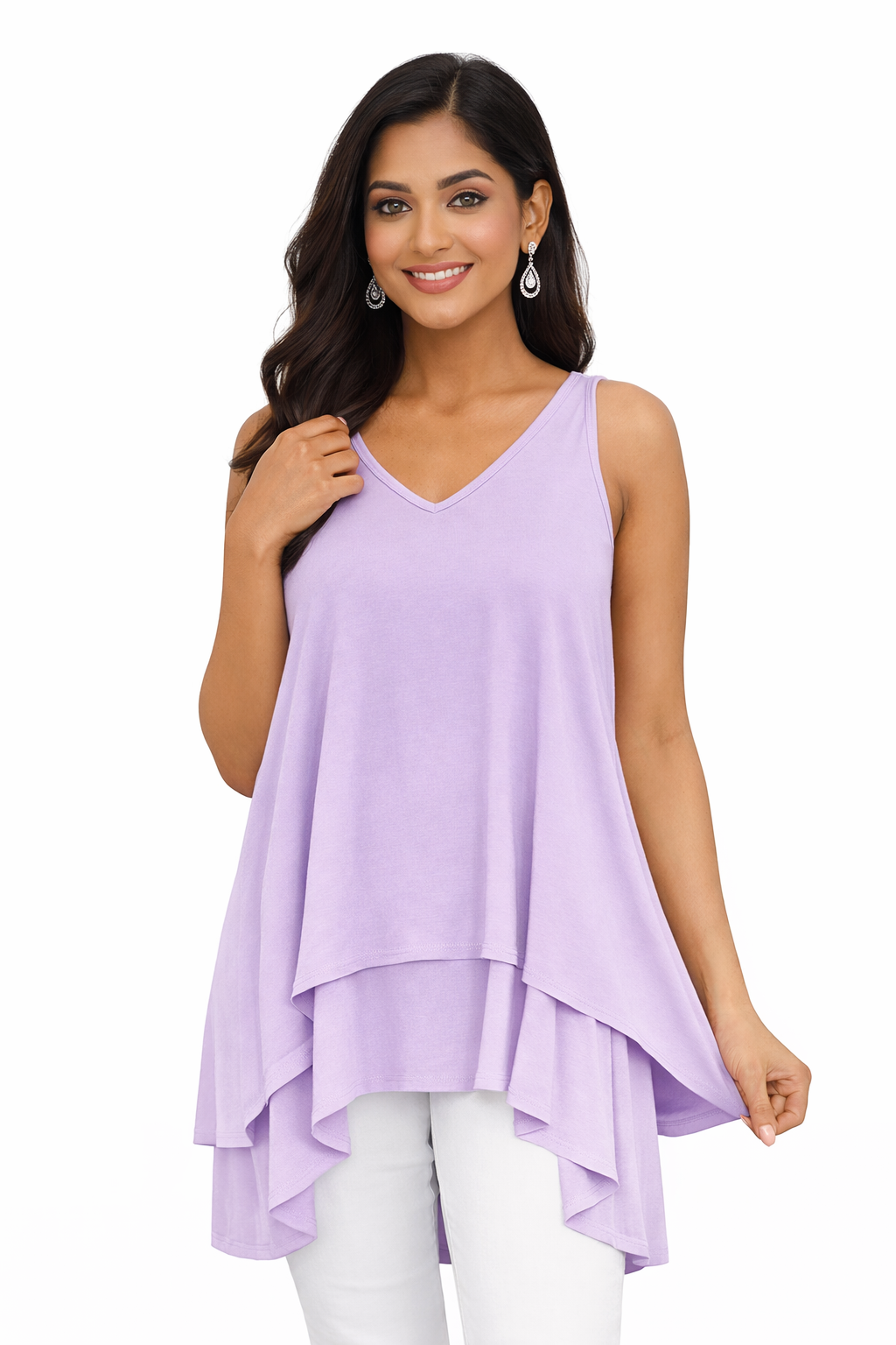 Office To Fun Ruffle Layered Top