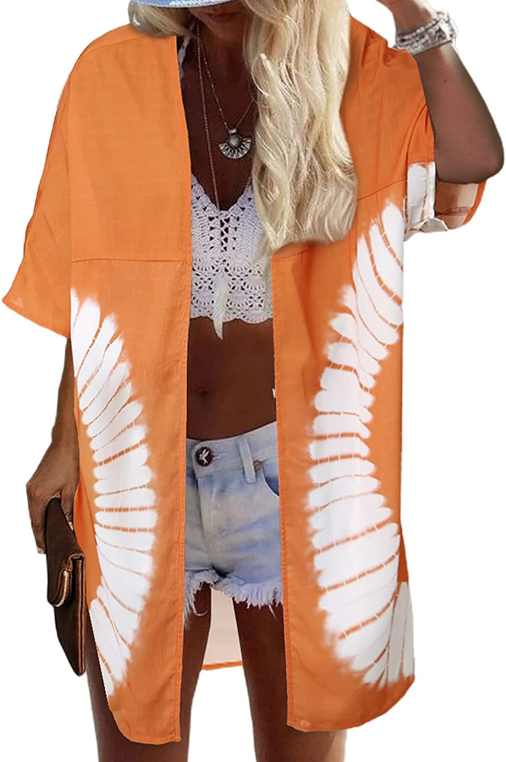 Tie & Dye Open Front Coverup