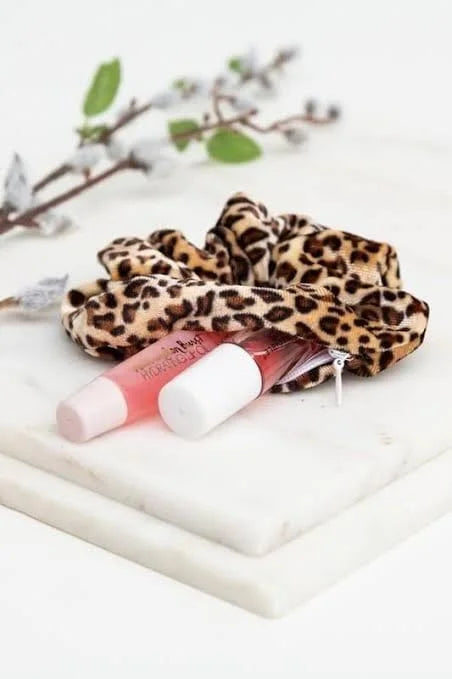 Leopard Velvet Scrunchie