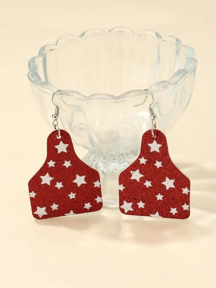 Sequinned Star Earrings