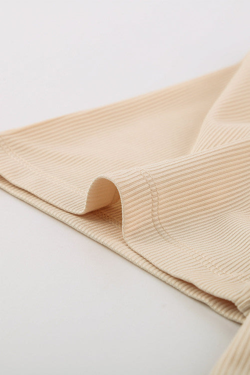 Khaki Ribbed Lounge Set