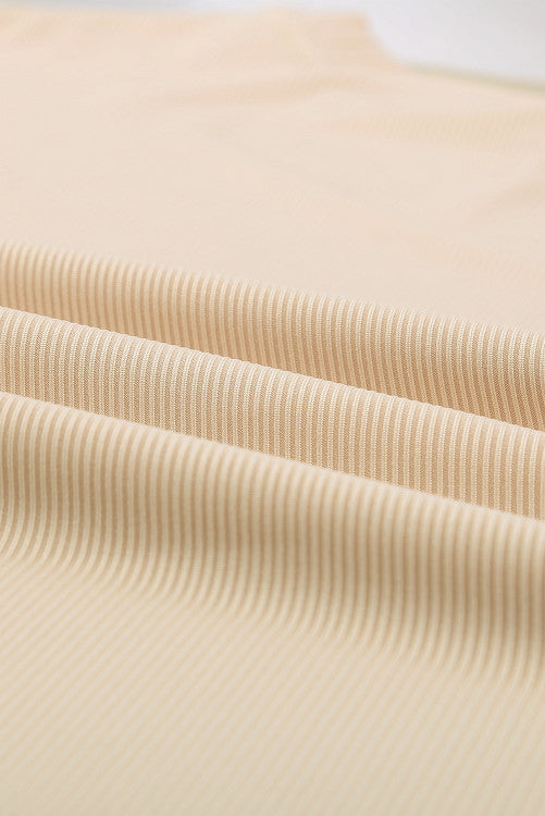 Khaki Ribbed Lounge Set