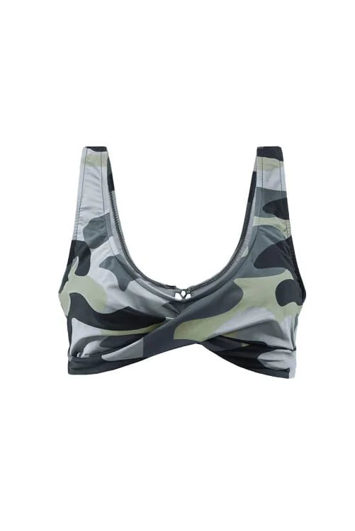 Camouflage Push-up Tied Back Bikini