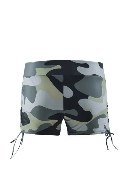 Camouflage Push-up Tied Back Bikini