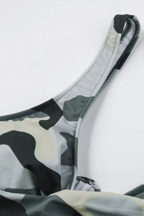 Camouflage Push-up Tied Back Bikini