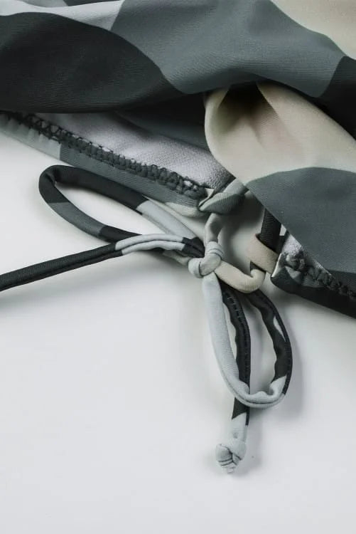 Camouflage Push-up Tied Back Bikini