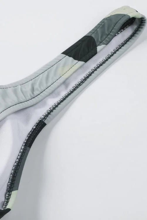 Camouflage Push-up Tied Back Bikini