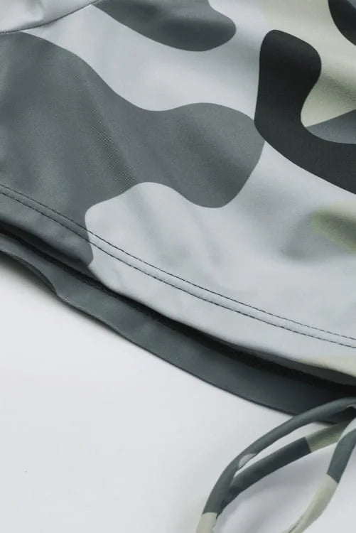 Camouflage Push-up Tied Back Bikini