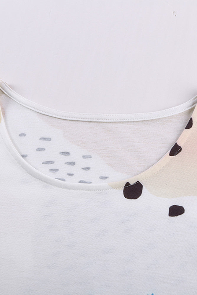 Leopard Colour Block Mini Dress