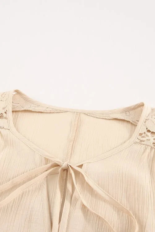 Lace Shoulder Beach Dress