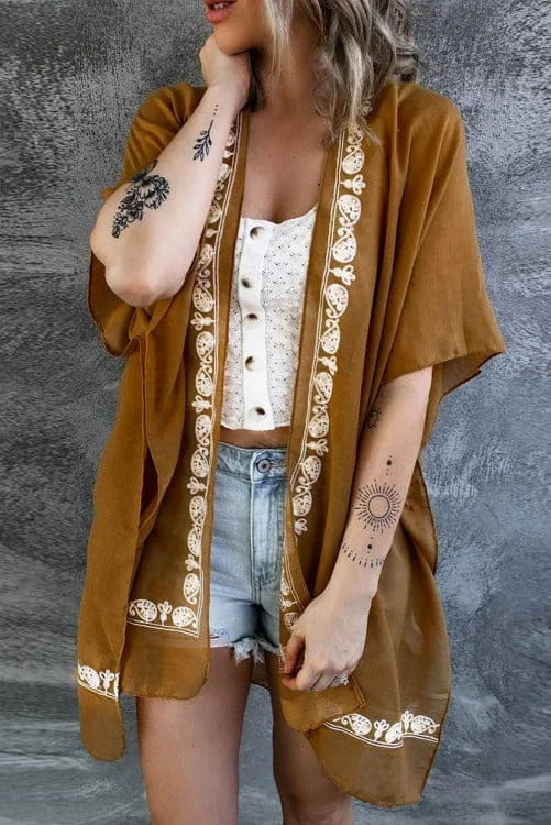Retro Floral Kimono
