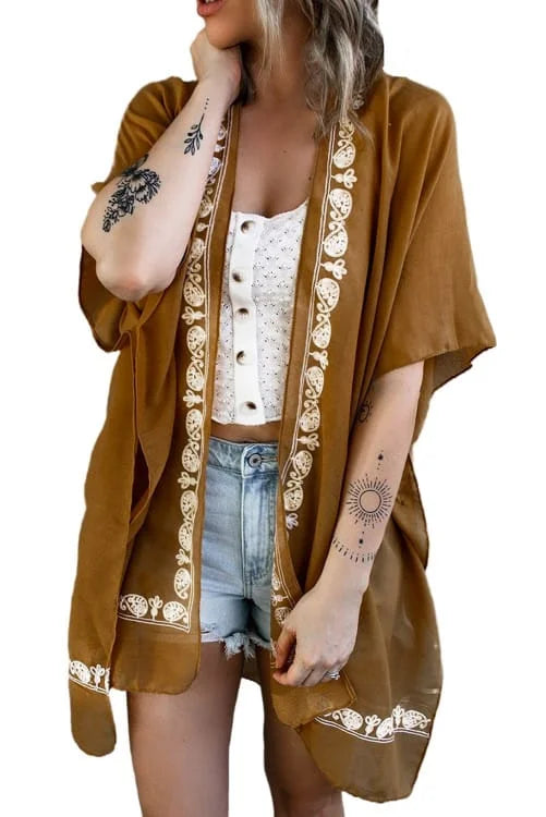Retro Floral Kimono