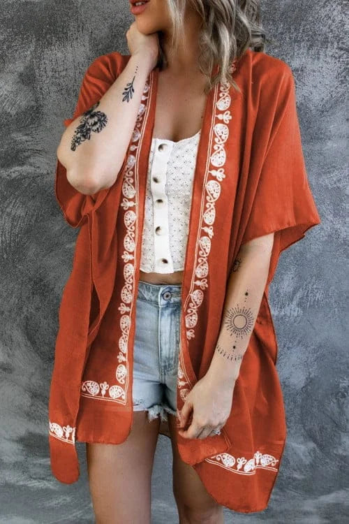 Retro Floral Kimono