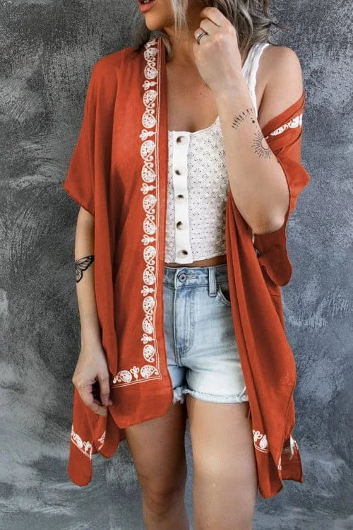 Retro Floral Kimono