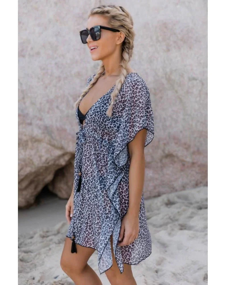 The Classic Leopard Beach Coverup