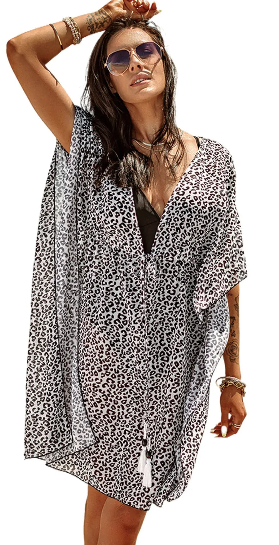 Leopard Sheer Coverup