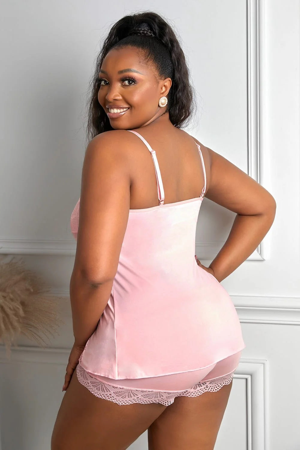 Plus Size Cami Top & Shorts Set