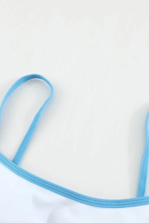 Colour Block Camisole Bikini Sets