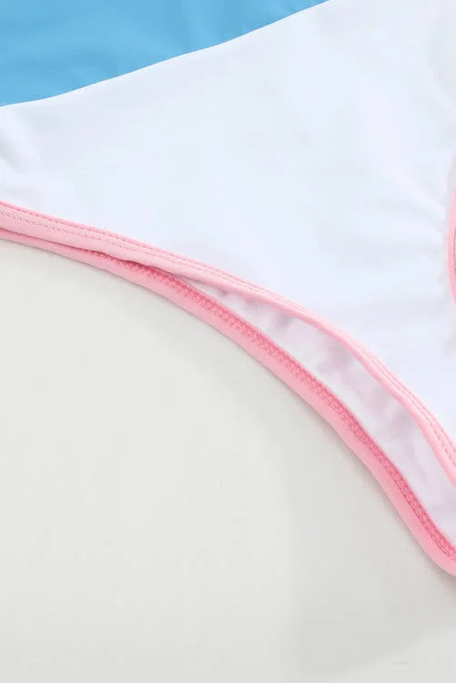 Colour Block Camisole Bikini Sets