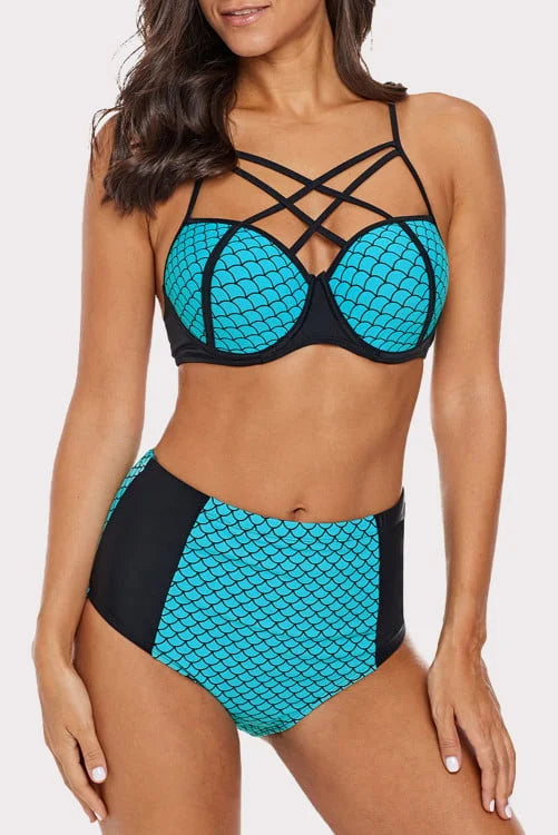 Mermaid High Waist Bikini Set