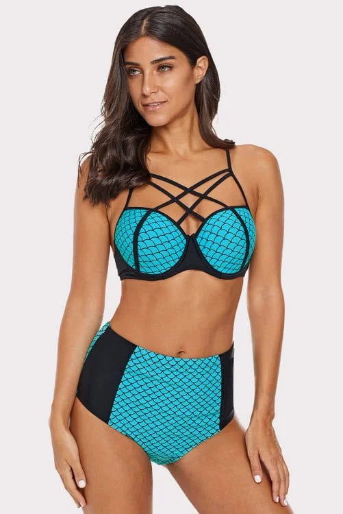 Mermaid High Waist Bikini Set