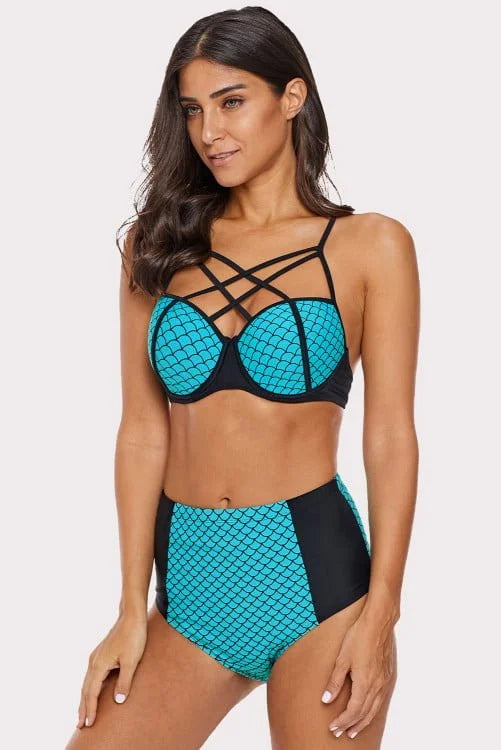 Mermaid High Waist Bikini Set