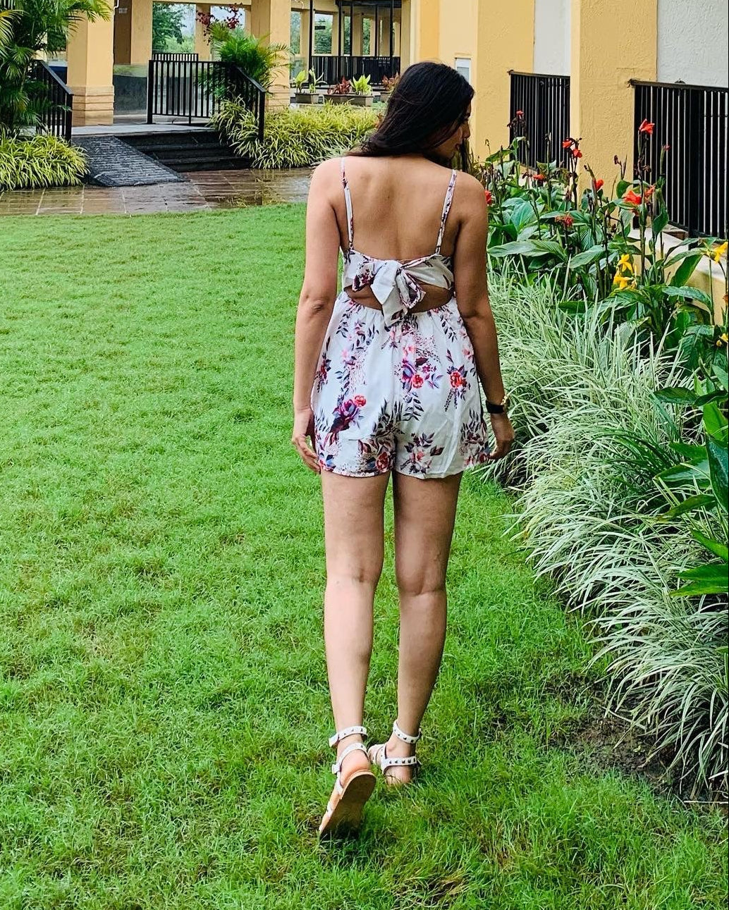 Pretty Lace Floral Romper