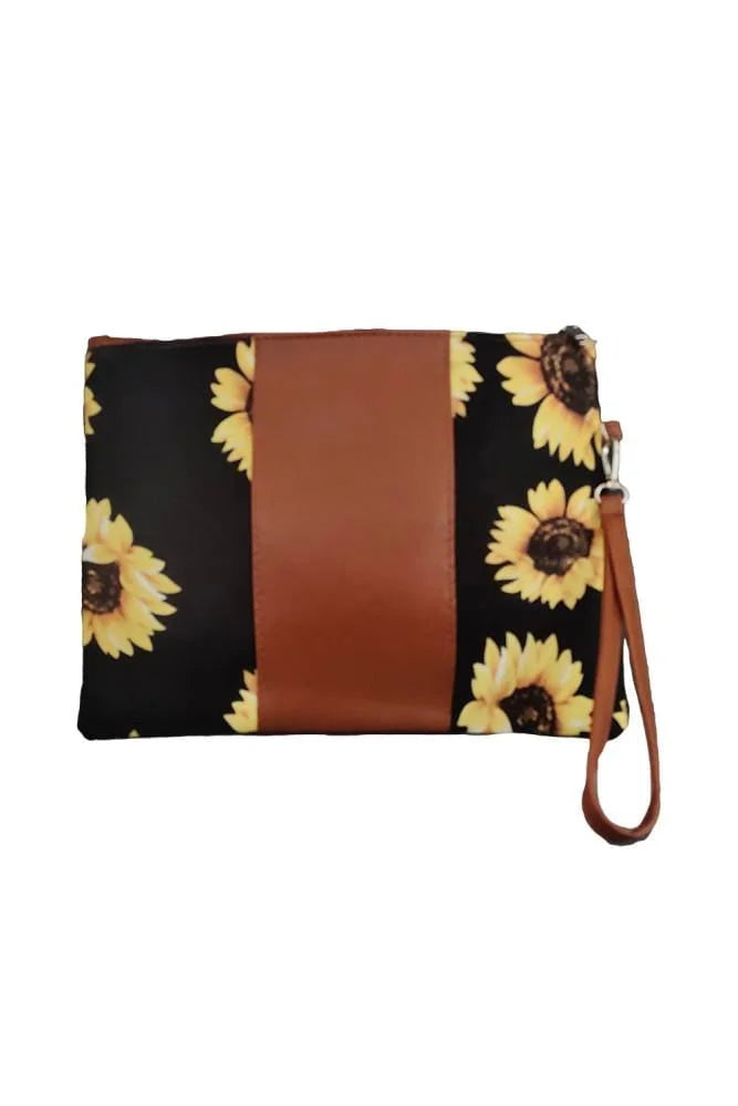 Splicing Sunflower Clutch Bag