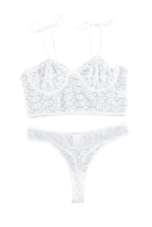 Spaghetti Straps Bralette Set