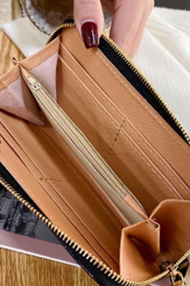 Textu Shiny Faux Leather Wallet