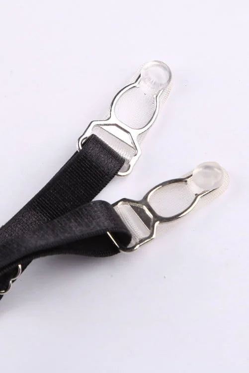 Eyelash Lace Bralette set with Garter Belt