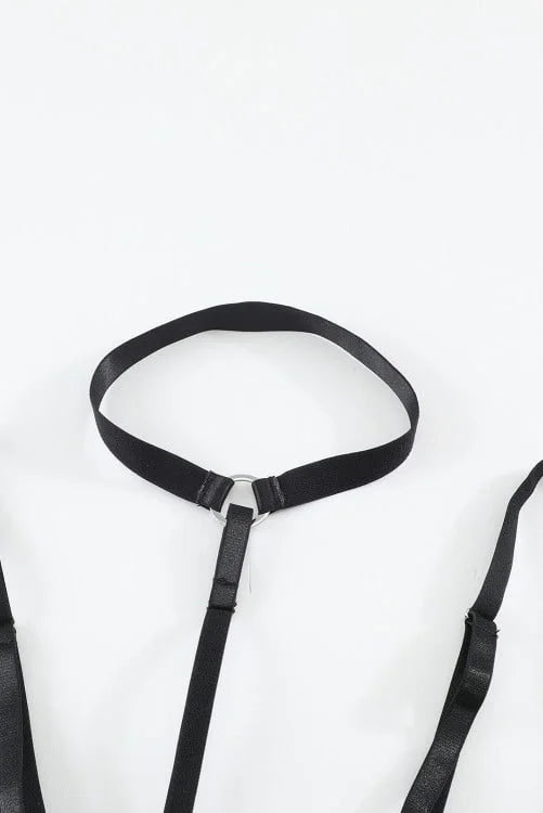 Leopard Splicing Lingerie Set