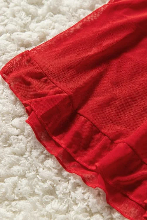 3 Pieces Mesh Lace Bralette Set