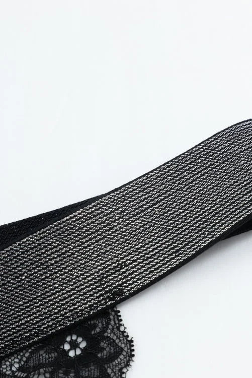 Wide Band Lacy Bra Set