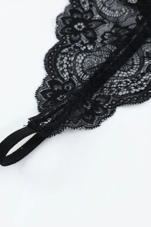 Wide Band Lacy Bra Set