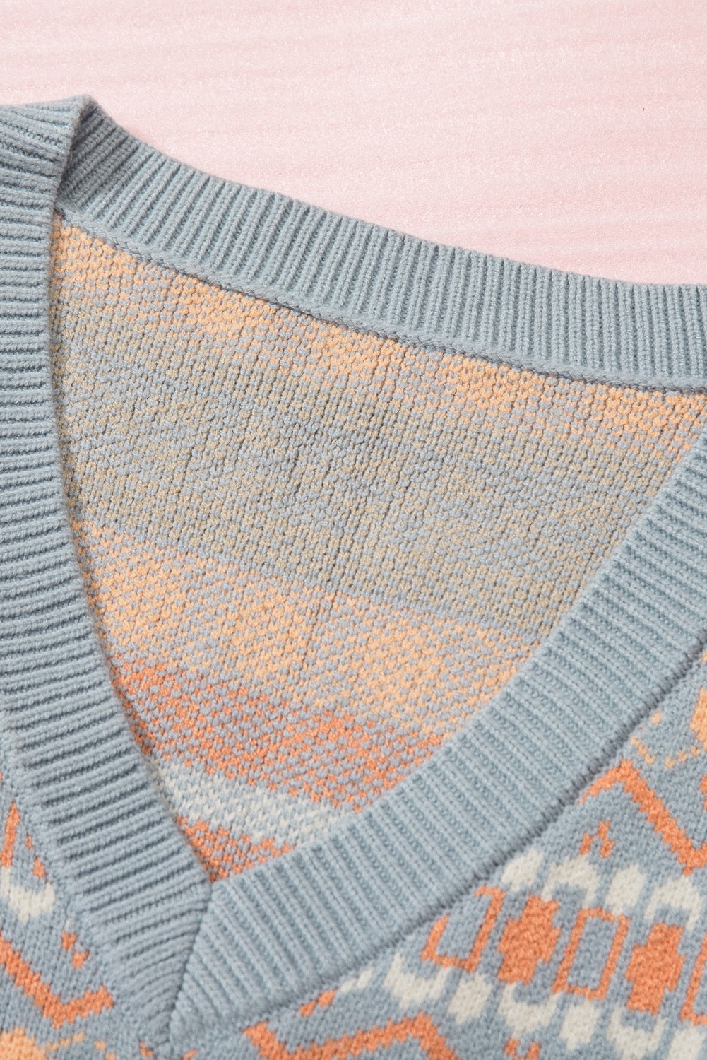 Tribal Print Sweater Vest