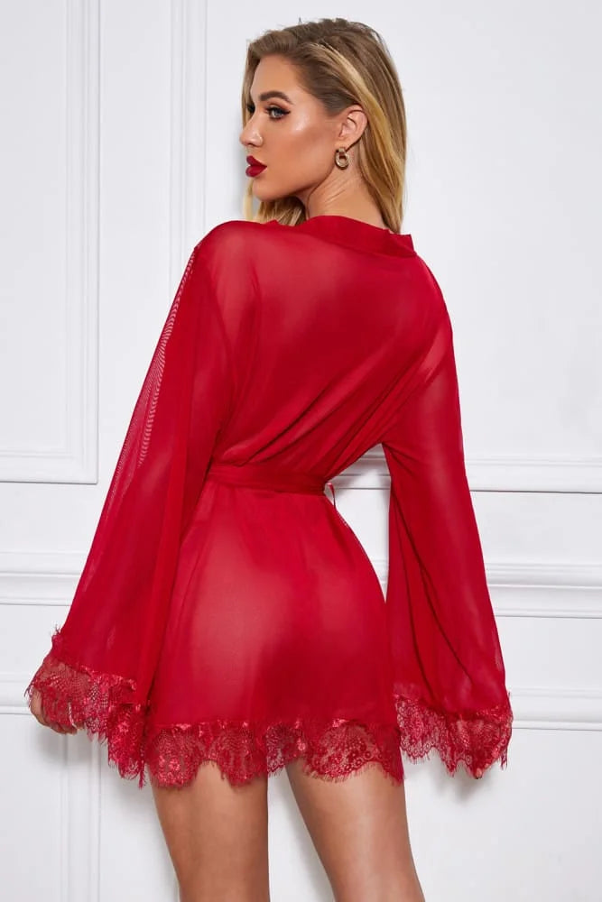 Foreplay Wrapped Robe with Thong