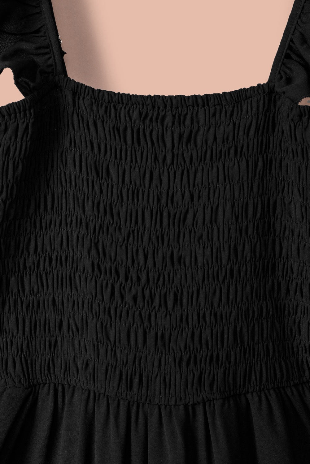 Buy Flutter Sleeve Smocked Wide Leg Jumpsuit