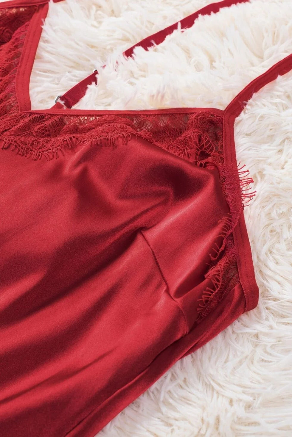 Backless Satin Slip Night Dress