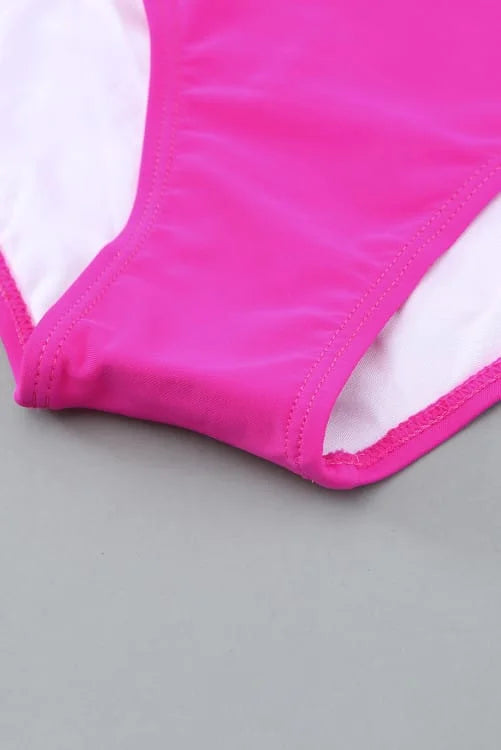 Strappy Neck High Waist Bikini