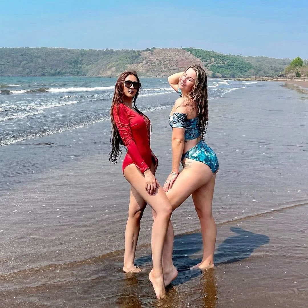 Lace Up One Piece Swimsuit