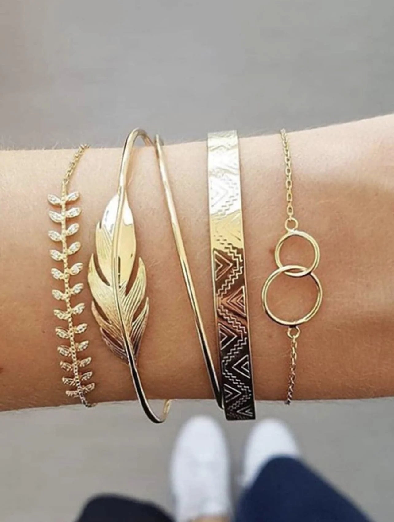 Golden Leaves Bracelet